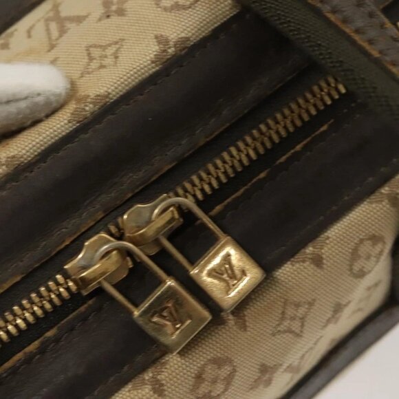 LOUIS VUITTON Monogram Mini Josephine PM Hand Bag Khaki - Picture 8 of 15